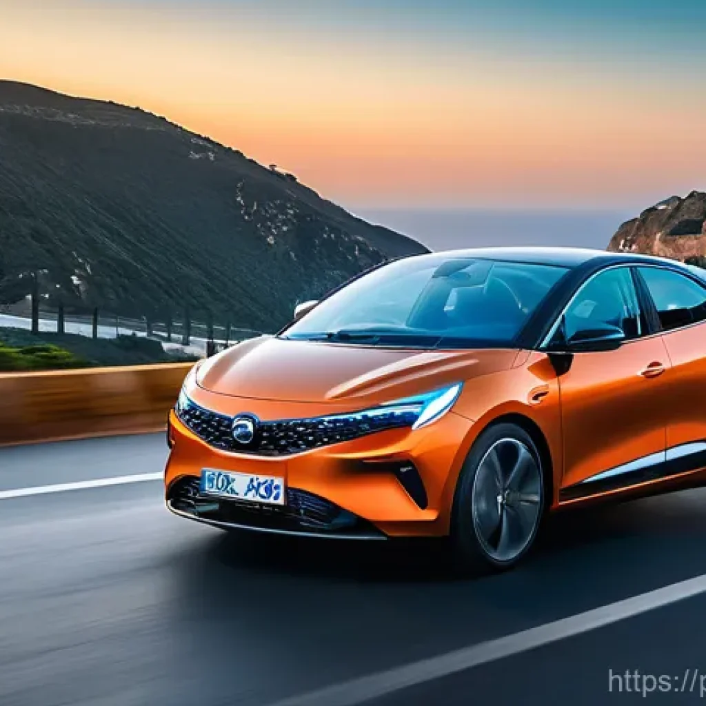 타타 알트로즈와 마루티 발레노 비교 - 0" design, is captured in a dynamic shot driving along a scenic coastal road in Portugal at sunset. ...