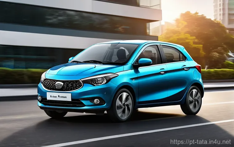 타타 티아고의 최신 소프트웨어 업데이트 - **Prompt 2: Smart Safety for Family Journeys**
    "Inside a modern, well-lit car cabin, similar to ...